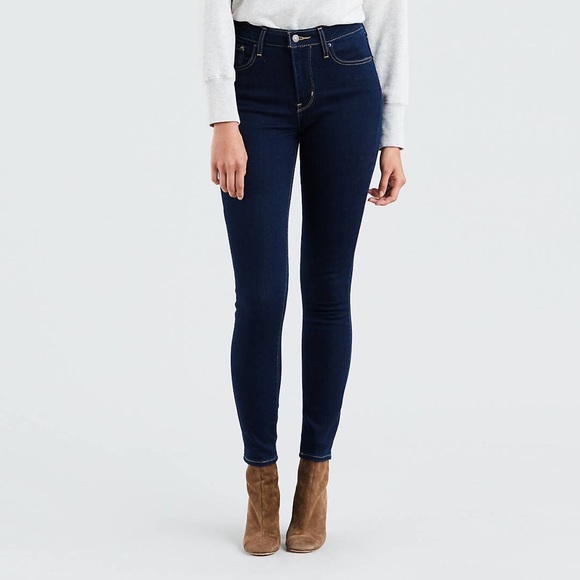 Levi's Denim - Levi’s dark wash high-rise skinny jeans